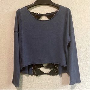 Free People Cropped Sweatshirt